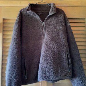 SKIMS teddy half zip